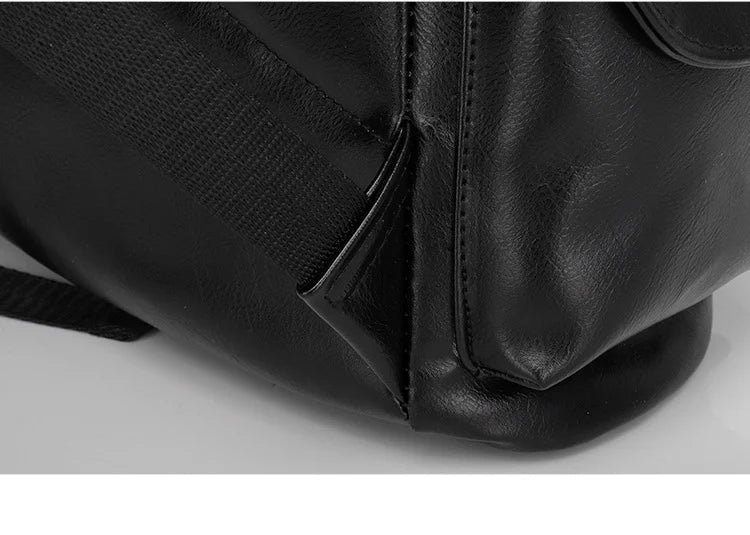 Fashion Luxury Brand Men Backpack Leather School Backpack Bag Fashion Waterproof Travel Bag Casual Leather Book bag Male