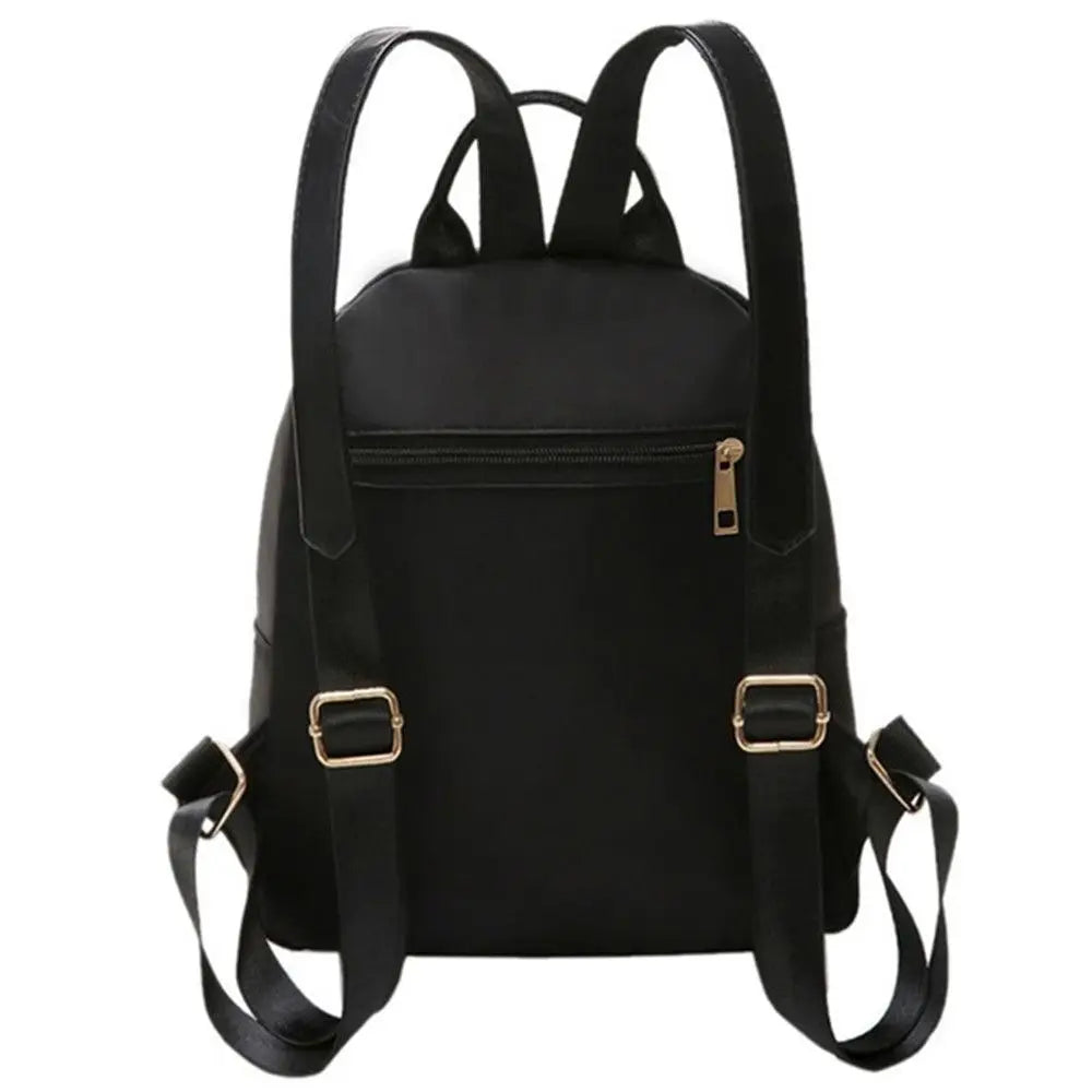 Women's Multi-Function Fashion Girl Oxford Daypack Travel Cute Mini Backpack Men Shoulder Bag Black Purse Hot