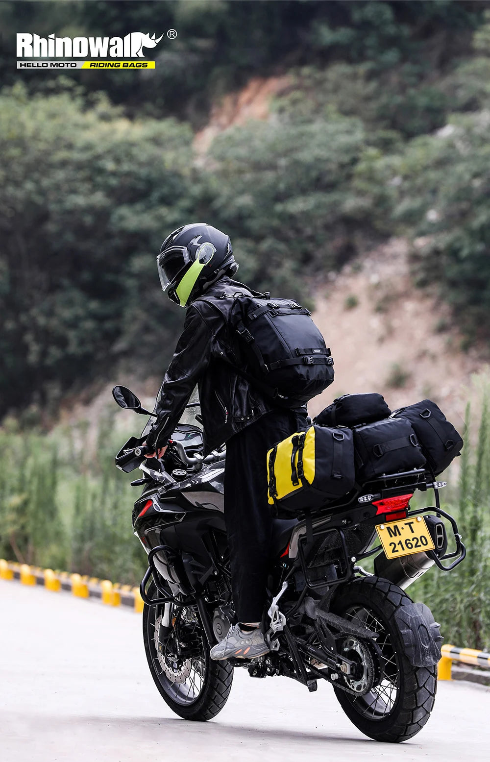 Rhinowalk Motorcycle Rear Seat Bag 10L Or 20L Or 30L Waterproof Saddle Side Bag Luggage Pack MultiFunction Shoulder Bag Backpack