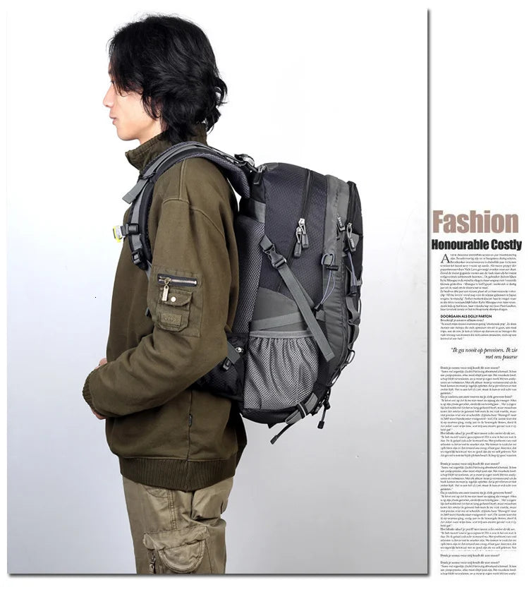 Hiking Storage Backpack Sturdy 40 liter Bag Travel Tactical Backpack Trekking Backpack Mountaineering Hiking Camping Backpack