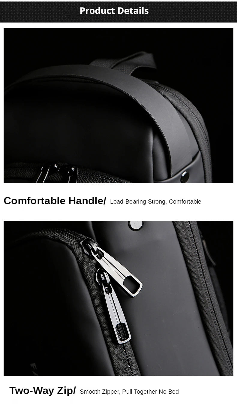 Ny Crossbody/Sling axelväska PU-läder stöldskyddande multifunktionell