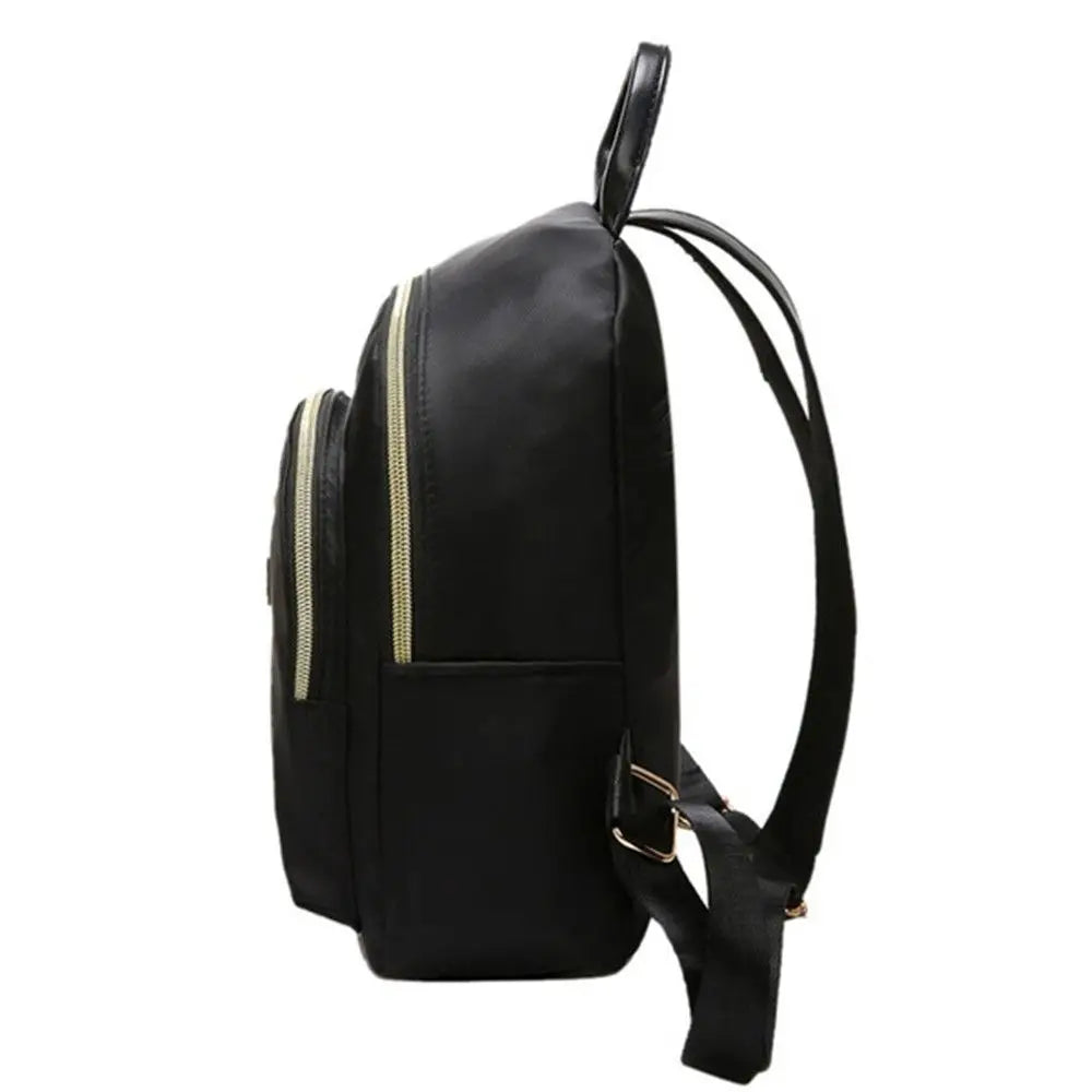 Women's Multi-Function Fashion Girl Oxford Daypack Travel Cute Mini Backpack Men Shoulder Bag Black Purse Hot