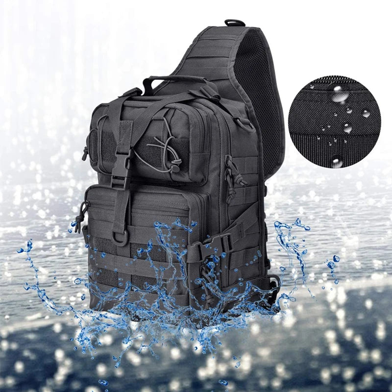 Travel Backpack Expandable Pack Crossbody Sling Bag Waterproof Rucksack Bag Outdoor Hiking Camping Pack Man Fitness Shoulder Bag