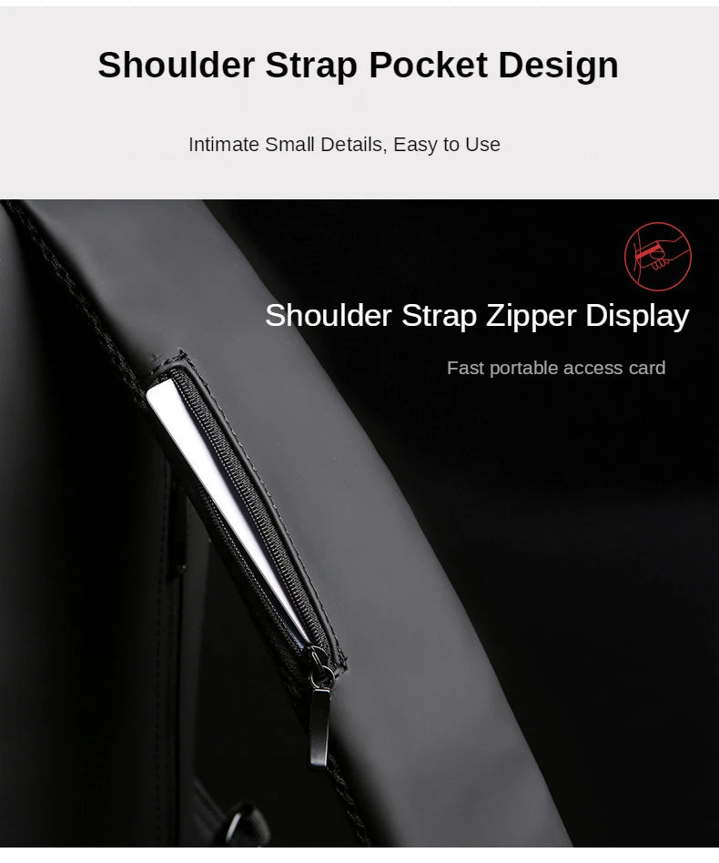 Ny Crossbody/Sling axelväska PU-läder stöldskyddande multifunktionell