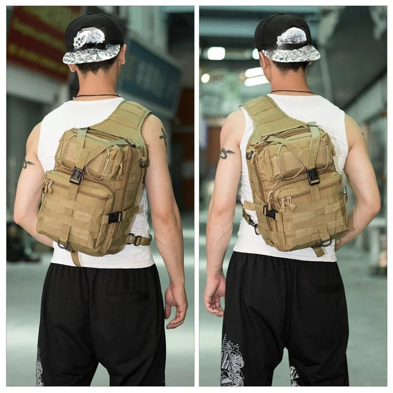 Travel Backpack Expandable Pack Crossbody Sling Bag Waterproof Rucksack Bag Outdoor Hiking Camping Pack Man Fitness Shoulder Bag