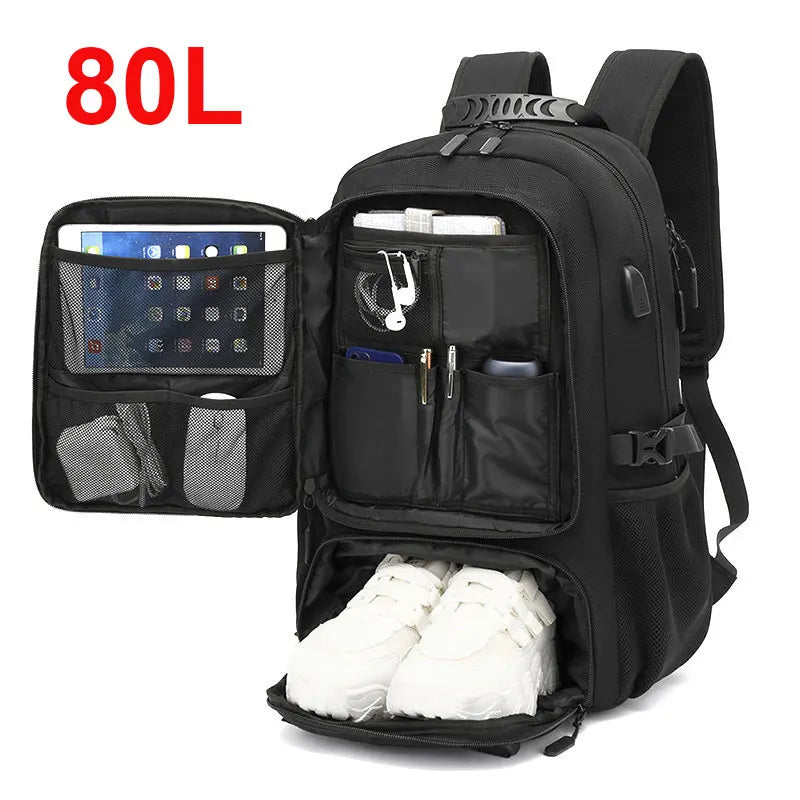 50L 60L 80L Travel Backpack for Women and Men Large Capacity Outdoor Waterproof Men's Business Trip Backpacks Women's Laptop Bag