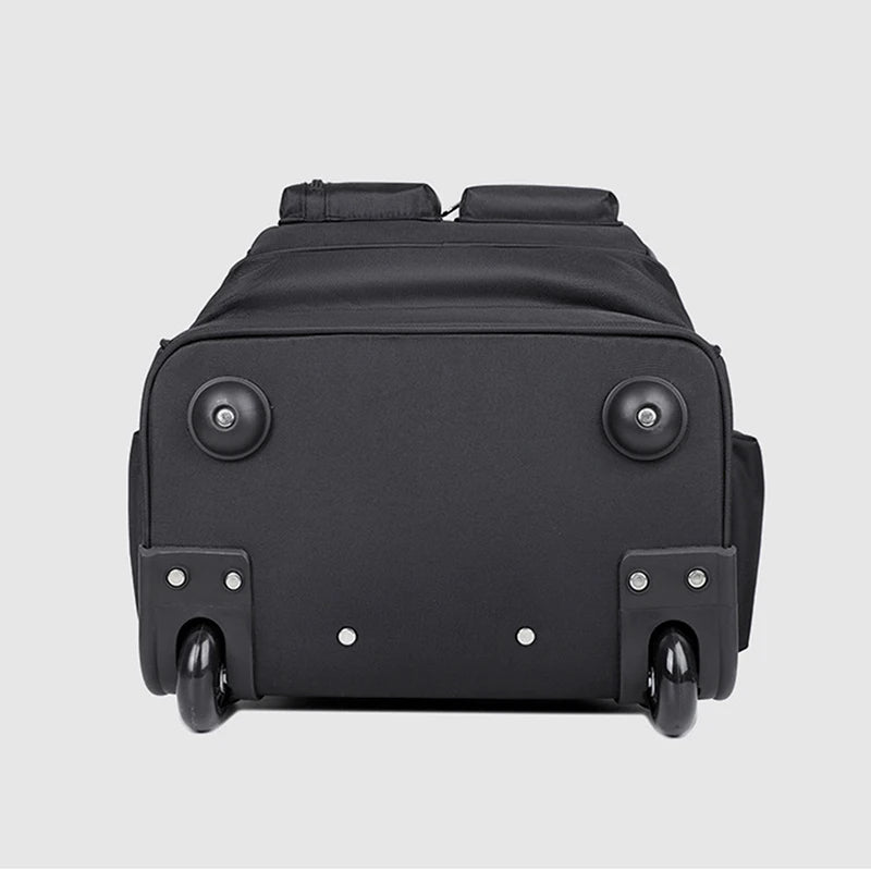 Rolling Backpack for Adults Travel Laptop Backpack with Wheels Carry on Luggage for Business Trip College Commute