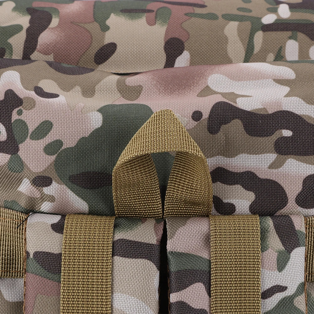 80L Tactical Bag Large Capacity Camouflage Mountaineering Backpack Waterproof Climbing Rucksack Oxford Cloth Sports Knapsack