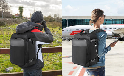 Geestock "Ryanair" 40x25x20 Flygplansryggsäck Multifunktionell Reseryggsäck  Kabinbagage Vattentät 14" Laptopryggsäck