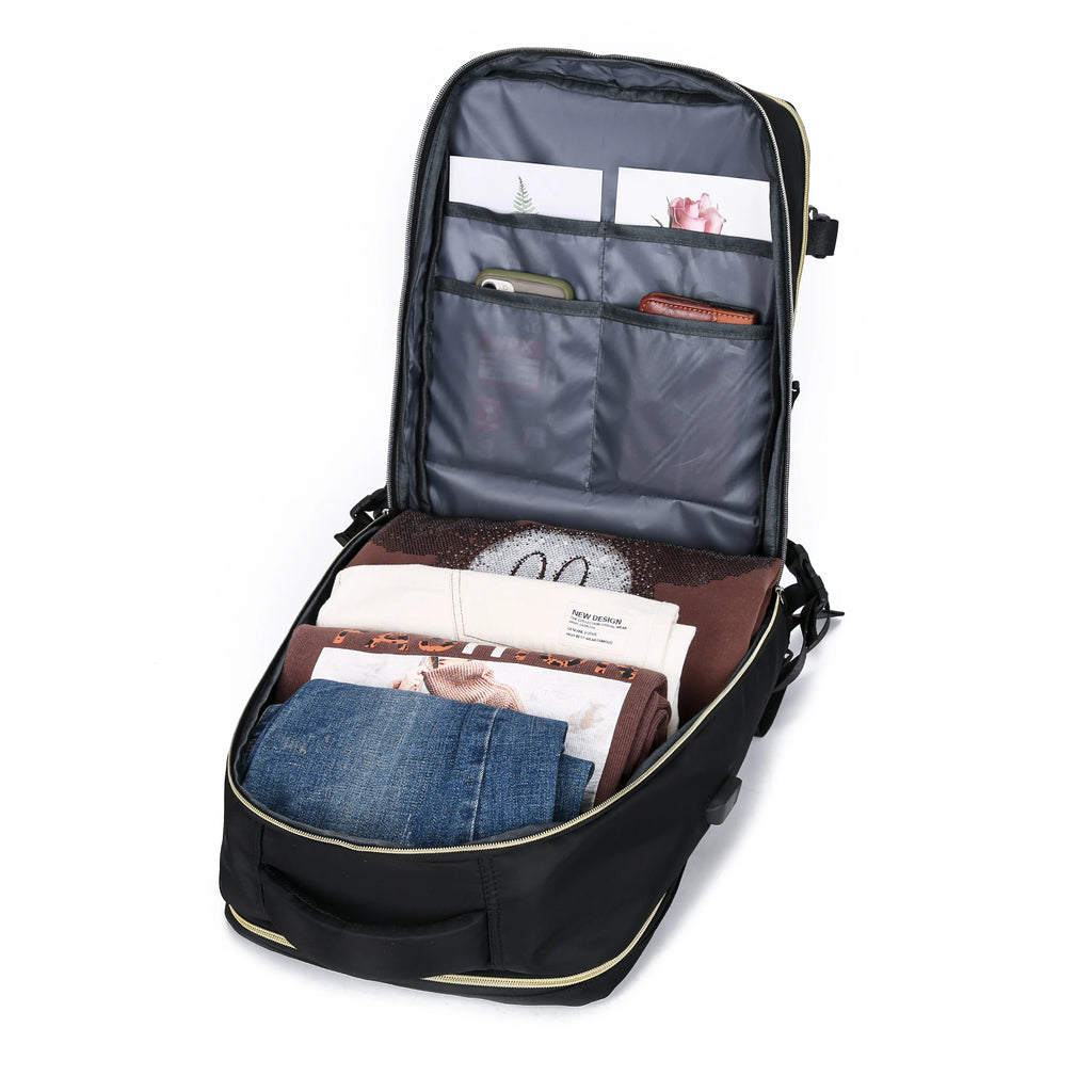 Large Capacity Travel Backpack Multifunctional Laptop Schoolbag Outdoor Sports Daypack Luggage Bag With Shoes Compartment