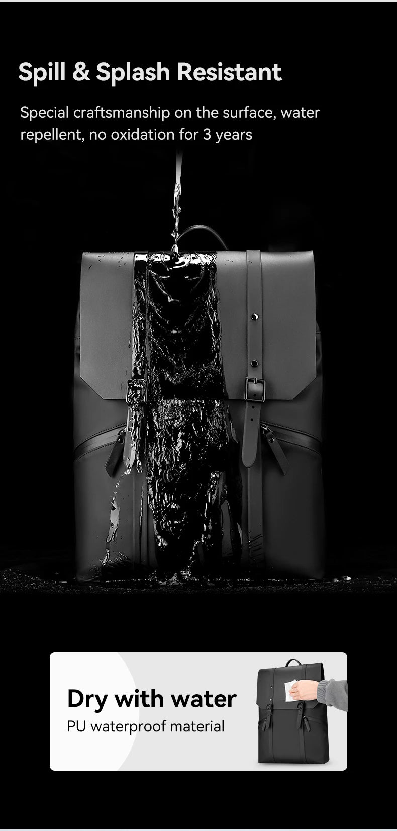 Mark Ryden Casual Backpack 15-inch Laptop Water-Repellent Material Lightweight Travel