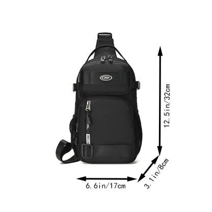 Crossbody/Sling med enkel axelrem, lätt och stor axelväska