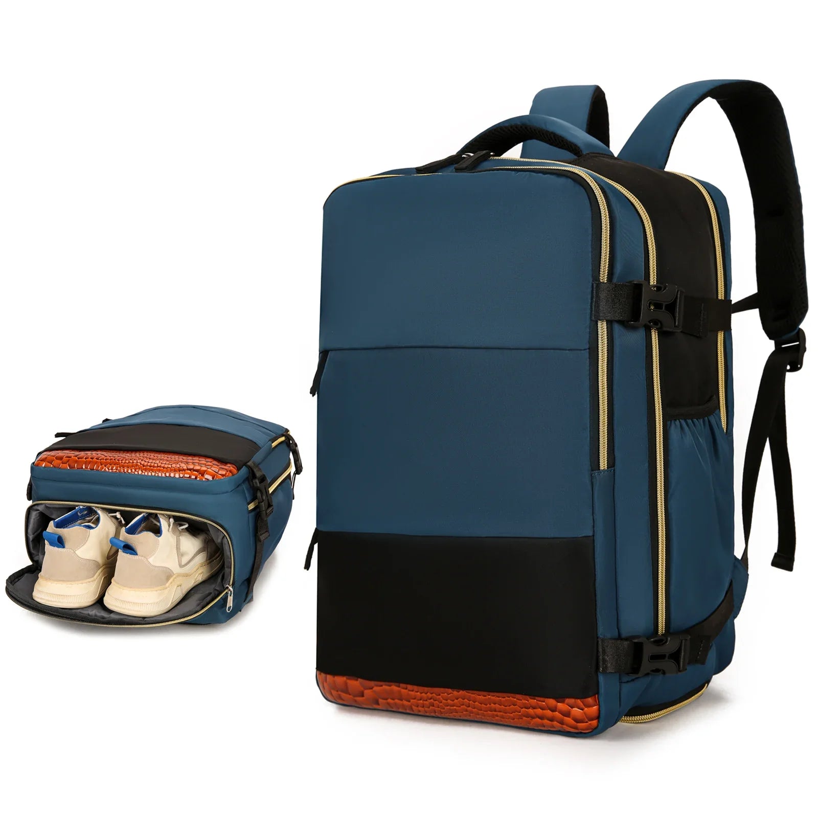 Large Capacity Travel Backpack Multifunctional Laptop Schoolbag Outdoor Sports Daypack Luggage Bag With Shoes Compartment