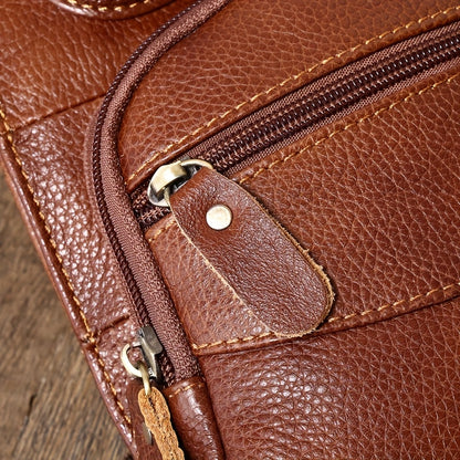 Vintage äkta läder axelväska väskor för män kvinnor ryggsäck axelväska crossbody utomhus resor vandring camping taktisk bröstväska dagsryggsäck
